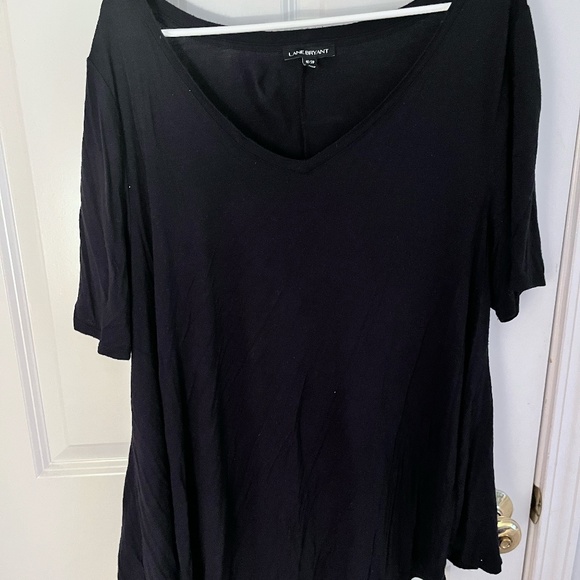 Lane Bryant Tops - Lane Bryant Black Short Sleeve Top, 18/20